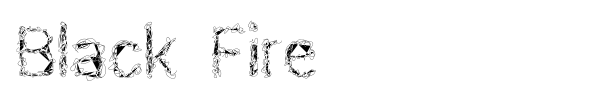 Black Fire font preview